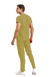 Fıstık Yeşili Likralı Doktor Ve Hemşire Forması Unisex Cerrahi Takım